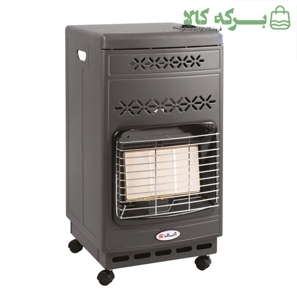 بخاری گازی آبسال چرخدار کپسولی مدل 444